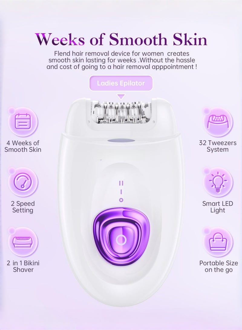 Bolivia's 2 in 1 Epilator & Shaver for Women - Hair Removal Products with Rechargeable Battery, Adjustable Comb - Image 2